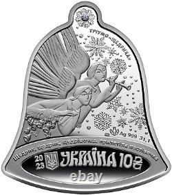 NEW! The Schedryk Carol The Carol of the Bells, Shchedryk, Silver, 3 Oz, 2023