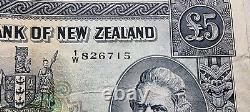 NEW ZEALAND THE RESERVE BANK of NEW ZEALAND 5 POUNDS