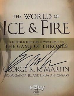 NEWithMINT/RARE SIGNED George R. R. Martin The World of Ice and Fire (GOT)