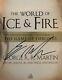 Newithmint/rare Signed George R. R. Martin The World Of Ice And Fire (got)