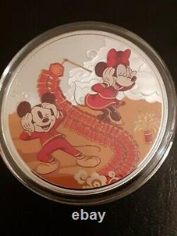 NIUE 2020 DISNEY YEAR OF THE MOUSE MICKEY 1oz SILVER PROOF PROSPERITY COIN $2.00