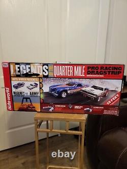 New Auto World HO Slot Car Legends of the Quarter Mile Dragstrip Marines Vs Army