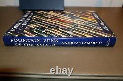 New Fountain Pens Of The World Book by Andreas Lambrou Limited Edition RARE