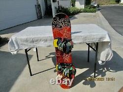 New Snowboard 101cm Bindings Jr. Disney's Pirates Of The Caribbean Worlds End