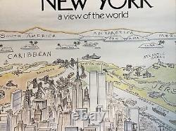 New York A View Of The World Steinberg Parody Poster