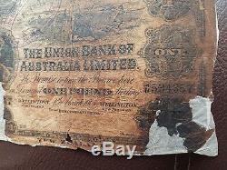 New Zealand 1 pound 1905 The Union Bank Of Australia Limited banknote