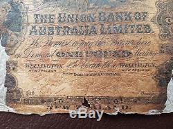 New Zealand 1 pound 1905 The Union Bank Of Australia Limited banknote