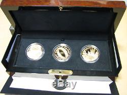 New Zealand- 2003 Gold $10 x3 Proof Coins Lord of The Rings Coin set! Scarce