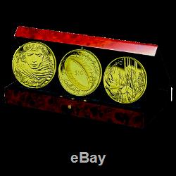 New Zealand- 2003 Gold $10 x3 Proof Coins Lord of The Rings Coin set! Scarce