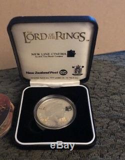 New Zealand 2003 Lord of the Rings Dollar Gold Plated Silver Coin Proof