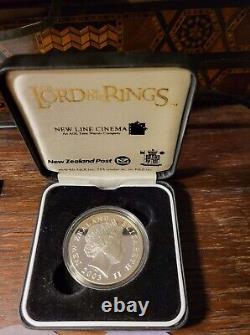 New Zealand 2003 Silver Proof Dollar coin Lord of the Rings LOTR