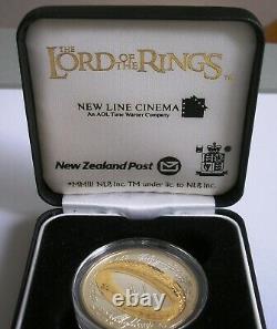 New Zealand Lord Of The Rings $1 Dollar Sterling Silver Coin Rare 2003