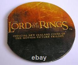 New Zealand Lord Of The Rings $1 Dollar Sterling Silver Coin Rare 2003