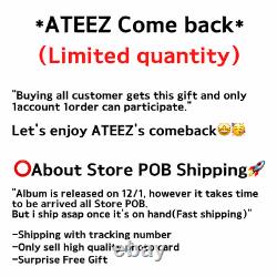 New-offline Ateez The World Ep. Finwill -music Art Lucky Draw Photo Card+gift