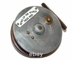 News of The World Prize reel vintage alloy mahogany zephyr Nottingham with ra