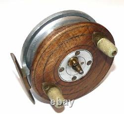 News of The World Prize reel vintage alloy mahogany zephyr Nottingham with ra