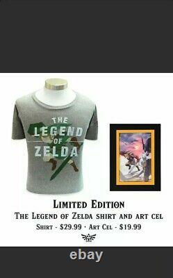 Nintendo World Store New York The Legend of Zelda T Shirt and Art Cel Sets