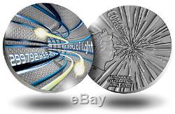 Niue Code Of The Future Year 2016 Silver 999 2 Oz Speed Of The Light New