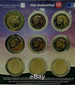 Official New Zealand Lord of The Rings 9 Coins 2003 Elizabeth II