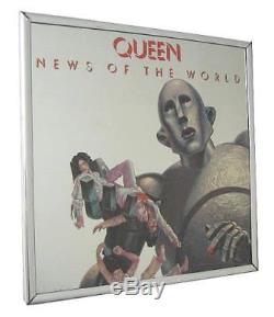 Original 1977 QUEEN Promo Mirror NEWS of The WORLD Elektra Record Freddy Mercury