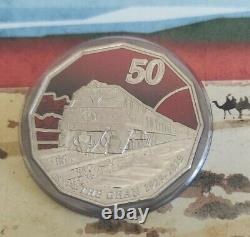 Original Australia 50 cents 2019 Celebration 90 years of the Ghan Coin