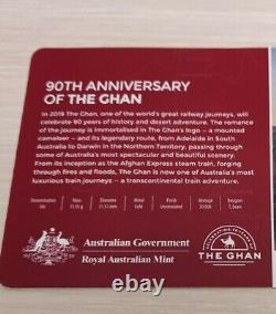 Original Australia 50 cents 2019 Celebration 90 years of the Ghan Coin