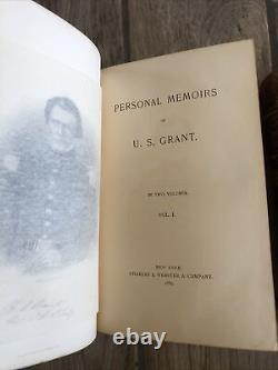 PERSONAL MEMOIRS OF U. S. GRANT 2 VOL 1886 1887 & Around The World By Young 1879