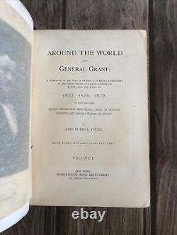 PERSONAL MEMOIRS OF U. S. GRANT 2 VOL 1886 1887 & Around The World By Young 1879