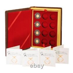 Palau 4 Gold Coins of the Roman Empire $1 2011 New Series Case with COA