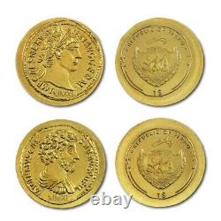 Palau 4 Gold Coins of the Roman Empire $1 2011 New Series Case with COA