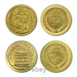 Palau 4 Gold Coins of the Roman Empire $1 2011 New Series Case with COA