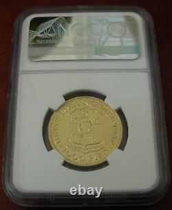 Philippines 1975 Gold 1000 Piso NGC MS63 3th Anniversary of The New Society