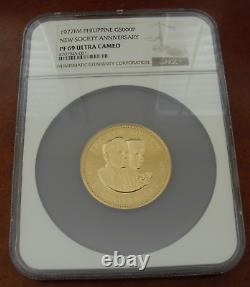 Philippines 1977 FM Gold 5000 Piso NGC PF69UC 5th Anniversary of The New Society