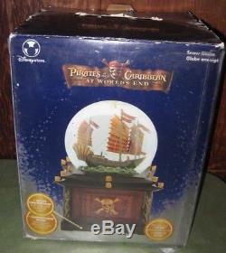 Pirates Of The Caribbean At Worlds End Disney Snow Globe NEW IN OPENED BOX