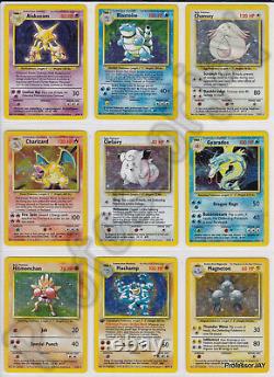 Pokemon Cards EXTREMELY RARE VINTAGE BASE ERA OUT OF PRINT COMPLETE SETS 1996+