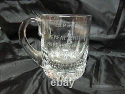 Presentation Award News of the World Sport Event England Flint Glass Mug #3