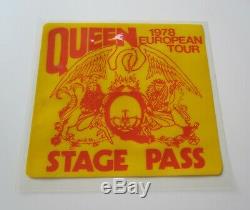 QUEEN European Tour 1978 Stage Pass News Of The World UK Concert