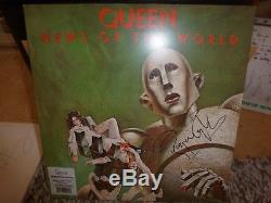 QUEEN, Freddie Mercury, Brian May, ROGER TAYLOR SIGNED News of the World 180g LP