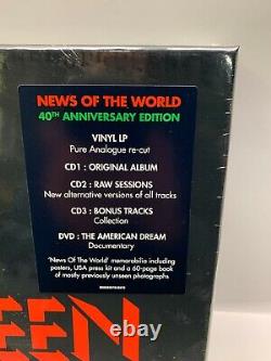 QUEEN NEWS OF THE NEW WORLD 40th ANNIVERSARY VINYL BOX SET NEW SEALED