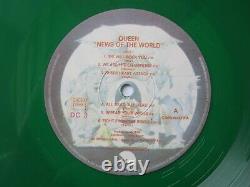 QUEEN News Of The World France 1978 Green Coloured Vinyl LP French Record Album