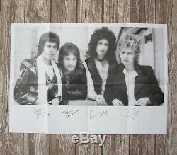 QUEEN Original 1977 Group Poster News Of The World Promo Freddie Mercury