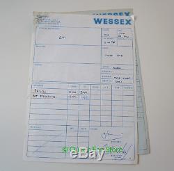 QUEEN Original Brian May Signed News Of The World 1977 Album Session Log