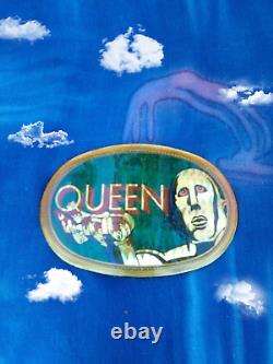 Queen Belt Buckle, News Of The World, 1977, Pacifica Mfg, Freddie, Brian, Roger, John