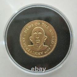 Queen Brian May 2017 Gold News Of The World Sixpence Coin Guitar Plectrum Pick