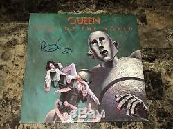 Queen Brian May Rare Signed Autographed Vinyl LP Record News Of The World COA