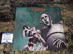 Queen Brian May Rare Signed Autographed Vinyl Record News Of The World BAS COA