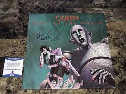 Queen Brian May Rare Signed Autographed Vinyl Record News Of The World BAS COA