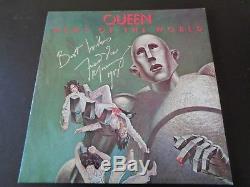 Queen, Freddie Mercury Autograph News Of The World Lp Silver Marker. Superb