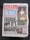 Queen Freddie Mercury It's Aids'' Uk News Of The World Newspaper 1991