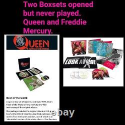 Queen Freddie Mercury Never Boring and News Of The World cd vinyl boxsets